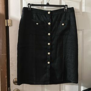 NY COLLECTION PLUS SIZE SKIRT: BLACK: NEW WITH TAGS: SIZE 1X